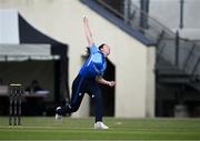 18 June 2023; Ava Canning of Typhoons during the Evoke Super Series 2023 match between Typhoons and Dragons at YMCA Sports Ground on Claremont Road, Dublin. Photo by Piaras Ó Mídheach/Sportsfile