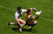 18 June 2023; Cian McKeon of Roscommon in action against Darragh Malone of Kildare during the GAA Football All-Ireland Senior Championship Round 3 match between Roscommon and Kildare at Glenisk O'Connor Park in Tullamore, Offaly. Photo by Daire Brennan/Sportsfile