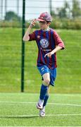 18 June 2023; Alex Lambe of East Meath United celebrates after scoring a goal during the Football For All National Blitz on the Sport Ireland Campus in Dublin. Photo by Seb Daly/Sportsfile