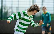 18 June 2023; Cathal Broaders of Knocklyon United celebrates after scoring a goal during the Football For All National Blitz on the Sport Ireland Campus in Dublin. Photo by Seb Daly/Sportsfile