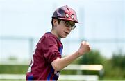 18 June 2023; Alex Lambe of East Meath United celebrates after scoring a goal during the Football For All National Blitz on the Sport Ireland Campus in Dublin. Photo by Seb Daly/Sportsfile