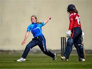 18 June 2023; Sinead Thompson of Typhoons during the Evoke Super Series 2023 match between Typhoons and Dragons at YMCA Sports Ground on Claremont Road, Dublin. Photo by Piaras Ó Mídheach/Sportsfile