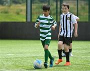 18 June 2023; Action from Castleknock Celtic, Dublin, against St John Bosco FC, Dublin, during the Football For All National Blitz on the Sport Ireland Campus in Dublin. Photo by Seb Daly/Sportsfile