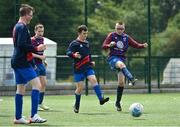 18 June 2023; Action from East Meath United against Knocknacarra FC, Galway, during the Football For All National Blitz on the Sport Ireland Campus in Dublin. Photo by Seb Daly/Sportsfile