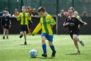 18 June 2023; Action from Cahir Park FC, Tipperary, against Mucklagh Soccer Club, Offaly, during the Football For All National Blitz on the Sport Ireland Campus in Dublin. Photo by Seb Daly/Sportsfile