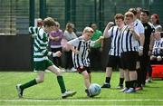 18 June 2023; Action from Castleknock Celtic, Dublin, against St John Bosco FC, Dublin, during the Football For All National Blitz on the Sport Ireland Campus in Dublin. Photo by Seb Daly/Sportsfile