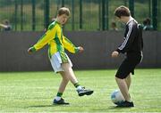 18 June 2023; Action from Cahir Park FC, Tipperary, against Mucklagh Soccer Club, Offaly, during the Football For All National Blitz on the Sport Ireland Campus in Dublin. Photo by Seb Daly/Sportsfile