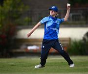 18 June 2023; Sinead Thompson of Typhoons during the Evoke Super Series 2023 match between Typhoons and Dragons at YMCA Sports Ground on Claremont Road, Dublin. Photo by Piaras Ó Mídheach/Sportsfile