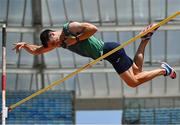 20 June 2023; Michael Bowler of Ireland in action in the pole vault at the Silesian Stadium during the European Games 2023 in Chorzow, Poland. Photo by David Fitzgerald/Sportsfile