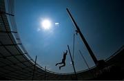 20 June 2023; Michael Bowler of Ireland in action in the pole vault at the Silesian Stadium during the European Games 2023 in Chorzow, Poland. Photo by David Fitzgerald/Sportsfile