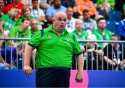 20 June 2023; Team Ireland's Seamus O'Sullivan, a member of COPE Foundation Cork, from Macroom, Cork, during the Bocce qualifiers on day four of the World Special Olympic Games 2023 at the Messe Berlin in Berlin, Germany. Photo by Ray McManus/Sportsfile