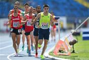 20 June 2023; Nahuel Carabaña of Andorra in action in the Men's 3000m Steeplechase at the Silesian Stadium during the European Games 2023 in Chorzow, Poland. Photo by Tyler Miller/Sportsfile