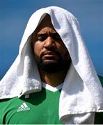 22 June 2023; Eric Favors of Ireland before competing in the shot putt at the Silesian Stadium during the European Games 2023 in Chorzow, Poland. Photo by David Fitzgerald/Sportsfile