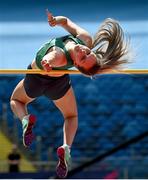 22 June 2023; Sommer Lecky of Ireland in action in the womens high jump at the Silesian Stadium during the European Games 2023 in Chorzow, Poland. Photo by David Fitzgerald/Sportsfile