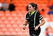 25 June 2023; Referee Siobhan Coyle during the TG4 Ladies Football All-Ireland Championship match between Armagh and Mayo at BOX-IT Athletic Grounds in Armagh. Photo by Sam Barnes/Sportsfile