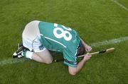 26 June 2004; Donie Ryan, Limerick, cries at the end of the game. Guinness Senior Hurling Championship Qualifier, Round 1, Limerick v Tipperary, Gaelic Grounds, Limerick. Picture credit; Ray McManus / SPORTSFILE