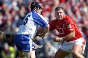 27 June 2004; Paul Flynn, Waterford, in action against Diarmuid O'Sullivan, Cork. Guinness Munster Senior Hurling Championship Final, Cork v Waterford, Semple Stadium, Thurles, Co. Tipperary. Picture credit; Ray McManus / SPORTSFILE
