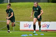 26 June 2023; Abbie Larkin during a Republic of Ireland training session at UCD Bowl in Dublin. Photo by Brendan Moran/Sportsfile