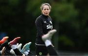 26 June 2023; Republic of Ireland physiotherapist Kim van Wijk during a Republic of Ireland training session at UCD Bowl in Dublin. Photo by Brendan Moran/Sportsfile