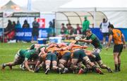 29 June 2023; A general view of the scrum during the U20 Rugby World Cup match between Australia and Ireland at Paarl Gymnasium in Paarl, South Africa. Photo by Thinus Maritz/Sportsfile