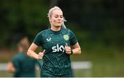 29 June 2023; Lily Agg during a Republic of Ireland women training session at UCD Bowl in Dublin. Photo by Stephen McCarthy/Sportsfile