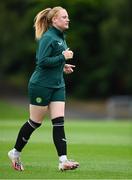 29 June 2023; Amber Barrett during a Republic of Ireland women training session at UCD Bowl in Dublin. Photo by Stephen McCarthy/Sportsfile