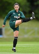 29 June 2023; Marissa Sheva during a Republic of Ireland women training session at UCD Bowl in Dublin. Photo by Stephen McCarthy/Sportsfile