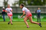 1 July 2023; Cara Cormican of Naomh Mhuire after scoring a goal from a penalty during the LGFA Division 1 match between Inch Rovers, Cork, and Naomh Mhuire, Galway, at the John West Féile Peile na nÓg National Gaelic football and ladies’ football Finals at the Connacht GAA Centre of Excellence in Bekan, Mayo. Eighty-four club sides took part in the national finals across 10 venues in Connacht. Sponsored for the eighth time by John West, it is one of the biggest underage sporting events on the continent. Photo by Ben McShane/Sportsfile