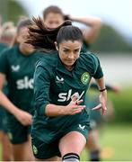 4 July 2023; Marissa Sheva during a Republic of Ireland women training session at the FAI National Training Centre in Abbotstown, Dublin. Photo by Stephen McCarthy/Sportsfile