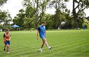 5 July 2023; Leinster player Rob Russell during a Bank of Ireland Leinster Rugby Summer Camp at Stillorgan-Rathfarnham RFC in Dublin. Photo by Harry Murphy/Sportsfile