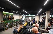 5 July 2023; A general view during a Republic of Ireland women press conference, featuring manager Vera Pauw and Katie McCabe at Tallaght Stadium in Dublin. Photo by Stephen McCarthy/Sportsfile