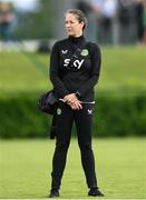 4 July 2023; Physiotherapist Kim van Wijk during a Republic of Ireland women training session at the FAI National Training Centre in Abbotstown, Dublin. Photo by Stephen McCarthy/Sportsfile