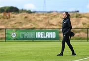 4 July 2023; Physiotherapist Kim van Wijk during a Republic of Ireland women training session at the FAI National Training Centre in Abbotstown, Dublin. Photo by Stephen McCarthy/Sportsfile