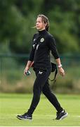 4 July 2023; Physiotherapist Angela Kenneally during a Republic of Ireland women training session at the FAI National Training Centre in Abbotstown, Dublin. Photo by Stephen McCarthy/Sportsfile