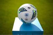 7 July 2023; A general view of the match ball before the SSE Airtricity Men's Premier Division match between Drogheda United and Shamrock Rovers at Weaver's Park in Drogheda, Louth. Photo by Ramsey Cardy/Sportsfile