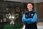 10 July 2023; Niamh Carroll of Terenure Rangers FC poses for a portrait at a media conference at the FAI HQ in Dublin ahead of the FAI Women's Amateur Cup Final on Sunday next, 15 July in Eamonn Deasy Park in Galway. Photo by David Fitzgerald/Sportsfile