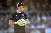 7 July 2023; Drogheda United goalkeeper Andrew Wogan during the SSE Airtricity Men's Premier Division match between Drogheda United and Shamrock Rovers at Weaver's Park in Drogheda, Louth. Photo by Ramsey Cardy/Sportsfile