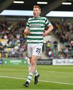 11 July 2023; Rory Gaffney of Shamrock Rovers reacts to a missed opportunity on goal during the UEFA Champions League First Qualifying Round 1st Leg match between Shamrock Rovers and Breidablik at Tallaght Stadium in Dublin. Photo by Ben McShane/Sportsfile