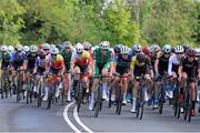 11 July 2023; A general view of the peloton during stage one of the 2023 Junior Tour Of Ireland in Clare. Photo by Stephen McMahon/Sportsfile