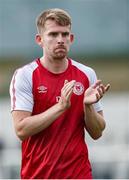 12 July 2023; Harry Brockbank of St Patrick's Athletic before the UEFA Europa Conference League First Qualifying Round 1st Leg match between F91 Diddeleng and St Patrick's Athletic at Stade Jos Nosbaum in Dudelange, Luxembourg. Photo by Gerry Schmit/Sportsfile