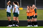 15 July 2023; Amber Barrett during a Republic of Ireland training session at Meakin Park in Brisbane, Australia, ahead of the start of the FIFA Women's World Cup 2023. Photo by Stephen McCarthy/Sportsfile