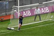 15 July 2023; Dublin goalkeeper Stephen Cluxton fumbles the ball out for a 45 during the GAA Football All-Ireland Senior Championship semi-final match between Dublin and Monaghan at Croke Park in Dublin. Photo by Daire Brennan/Sportsfile