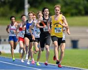 16 July 2023; Gavin Kenny of Bandon AC, Cork, competes in the senior men's 1500m during day two of the 123.ie National AAI Games and Combines at Morton Stadium in Santry, Dublin. Photo by Stephen Marken/Sportsfile