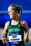 17 July 2023; Mary Fitzgerald of Ireland before competing in the final of the Shot Put F40 during day ten of the World Para Athletics Championships 2023 at Charléty Stadium in Paris, France. Photo by Daniel Derajinski/Sportsfile