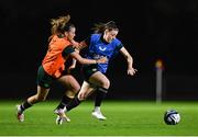 18 July 2023; Lucy Quinn, right, and Abbie Larkin during a Republic of Ireland training session at Meakin Park in Brisbane, Australia, ahead of the start of the FIFA Women's World Cup 2023. Photo by Stephen McCarthy/Sportsfile