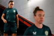 19 July 2023; Katie McCabe before a Republic of Ireland training session at the Leichhardt Oval in Sydney, Australia. Photo by Stephen McCarthy/Sportsfile