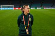 19 July 2023; Katie McCabe during a Republic of Ireland stadium familiarisation at Stadium Australia in Sydney, Australia. Photo by Stephen McCarthy/Sportsfile