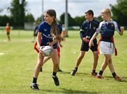 19 July 2023; Rebecca Peake during a Bank of Ireland Leinster Rugby Summer Camp at Portlaoise RFC in Laois. Photo by Piaras Ó Mídheach/Sportsfile