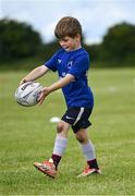 19 July 2023; Donnacha Peake during a Bank of Ireland Leinster Rugby Summer Camp at Portlaoise RFC in Laois. Photo by Piaras Ó Mídheach/Sportsfile