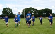 19 July 2023; Leinster players Luke McGrath, left, and Scott Penny during a Bank of Ireland Leinster Rugby Summer Camp at Portlaoise RFC in Laois. Photo by Piaras Ó Mídheach/Sportsfile